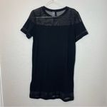 H&M  DIVIDED Black Mesh Panel T-Shirt Dress Size 10 Photo 6