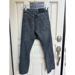 ZARA Straight Leg Jeans Distressed Black Wash Denim Casual Size 2 Photo 3