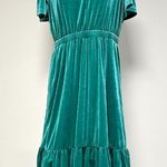 Terra & Sky Velvet Dress Photo 1