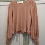 Free People Billie Puff Sleeve Top Blush XS Photo 5