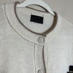 100 alpaca sweater women Cardigan Bottles Men Folk Art Cream Cottage Core VTG XL Photo 3