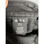 Hudson Women's 28 Black Viceroy Knee Short Buttoned Logo Back Pockets Denim Jean Photo 6