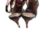 Betsey Johnson Rexie Rose Print Floral Lace Back Heels Size 8 Photo 9