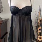 Victoria's Secret 2008 Victoria’s Secret Sexy Little Things Black Babydoll Slip Size 36C Photo 0