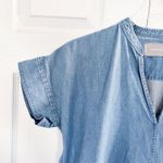 Everlane  The Splitneck Jean Dress in Medium Washed Blue Photo 1