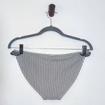 Aerie  Stripe Bikini Bottoms with Ruffles NWT Size Medium Full Coverage Bottom Photo 3