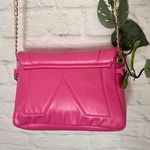 Faux Leather Quilted Chain Bag Pink Photo 7