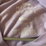 Disney  Cropped Long Sleeve Purple Pastel Mickey Mouse Tee Photo 5