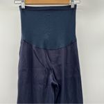A pea in the pod A Pea‎ in the Pod Maternity Navy Blue Pull On Stretchy Bootleg Pants Size L Photo 1