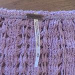 Free People  Best Of You Sweater Womens V-Neck Purple Lilac Open Knit M Medium Photo 8
