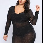 FashioNova Isabela Rhinestone Dress - Black/Black Photo 6