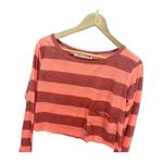 Vintage Havana M Pink Red Striped Cropped Pocket Long Sleeved Shirt Casual Size M Photo 1