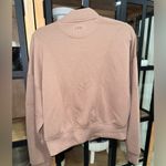 Abercrombie YPB bomber jacket scuba zip up taupe workout active airessentials Brown Size L Photo 2