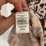 Loft EUC | women’s leopard heart print soft scoop neck sweater — XS Photo 5