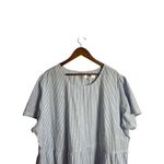 Tradlands Chalet Tiered Dress Harbor Midi Striped Cotton Linen Womans 2X NWOT White Photo 6