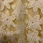 N Touch Hippie Fairy Boho Pastel Yellow Floral Print Mesh Short Sleeve Lined Top Photo 2