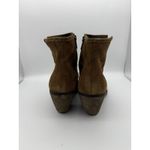 Born Boots Womens 9.5 Brown Leather Booties 2.75" Heel Side Zip Travel Going Out Photo 3