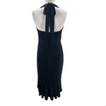 Anthropologie  Hutch Black Halter Corset Midi Dress Sz M Photo 4