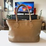 Dooney & Bourke Pebble Grain Zip Top Satchel Tote Taupe Brown Leather No Strap Photo 3