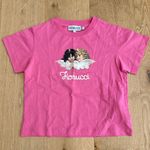 Fiorucci  Baby Tee Squiggle Angels Size S Pink Photo 0