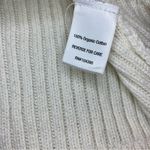 Garnet Hill  Sustainable Organic Cotton Knit White Sweater Womens XSmall Photo 8