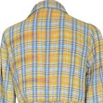 Andree by Unit Andrée by Unit Boho Floral Embroidered Plaid Top Sz‎ L Photo 4