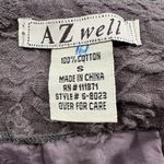 Azwell Vintage Y2K Midi Skirt Brown S A-Line Embroidered Floral Cutout Detail Photo 4