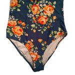 Green floral one piece swimsuit, scallops, padding Size undefined Photo 4