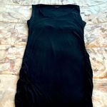 A pea in the pod Maternity black ruched sides sleeveless midi dress, size S Photo 0