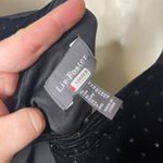 LIV FOSTER WIDE LEG JUMPSUIT WITH METALLIC DOT VELVET BODICE IN BLACK sz 14 Photo 3