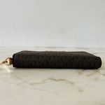 Michael Kors Jet Set Travel Brown Acorn Flat MF Phone Case Zip Wallet Wristlet Photo 2