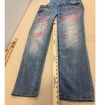 Cherokee Overalls Women XL Blue Denim Graffiti 90s Hip Hop Streetwear Y2K Style Photo 9