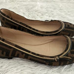 Fendi Zucca FF Logo Canvas Ballet Flats. Shoes 37 Photo 0