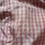 Katie Emilio pink gingham silk trench coat size 6 Photo 5
