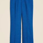 J.Crew  Tall Kaya Pant Stretch Linen Blend Cobalt Berry Blue Classic US 8T NWT Photo 3
