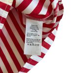 Madewell Women's Red and White Poplin Straight Hem Casual Button Up Shirt XS Photo 6