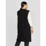 Prologue EUC  WOMEN'S SLEEVELESS DEEP V-NECK FRONT BUTTON LONGLINE SHERPA VEST- L Photo 3