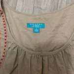 Calypso St. Barth 🔵 Calypso embroidery khaki pink dress small Photo 3