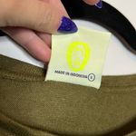 One Teaspoon NWT  OT Linen Wide Neck Short Sleeve Tee - Khaki Photo 4