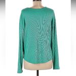 American Eagle Lightweight Pull on Sweater V Neck Ribbed Long Sleeve Green S NWT Photo 1