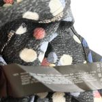 ZARA Black Multicolor Confetti Dot Print Long Sleeve Maxi Dress Size Medium Photo 9