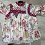 Anthropologie Let Me Be Quilted Floral Blouse size xs Photo 8