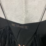 ZARA black sheer polka dot layered dress Photo 3