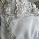 Vintage 90s White Beaded Satin Off The Shoulder Corset Top Wedding Dress Small Photo 10