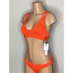 Robin Piccone New.  sunrise orange bikini. Small. Retails $168 Photo 6