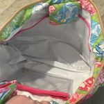 Lilly Pulitzer jubilee patchwork diaper bag with changing pad RARE Photo 11