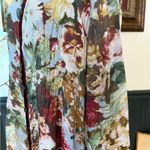 Aratta Silent Journey Silk Blend Floral Button Front Tunic/Dress ~ Size Large 💛🍄 Red Photo 3