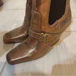 Sam Edelman Suzette Buckle Western Deep
Gold Leather Boots Photo 6