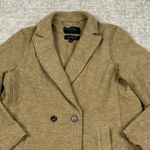 J Crew Daphne Topcoat Womens 16 Tall Italian Boiled Wool Heather Camel Long Coat Brown Photo 1