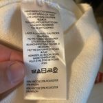 Maeve  The Carys Mock Neck White Sweater with Red Heart Accents Medium Photo 10